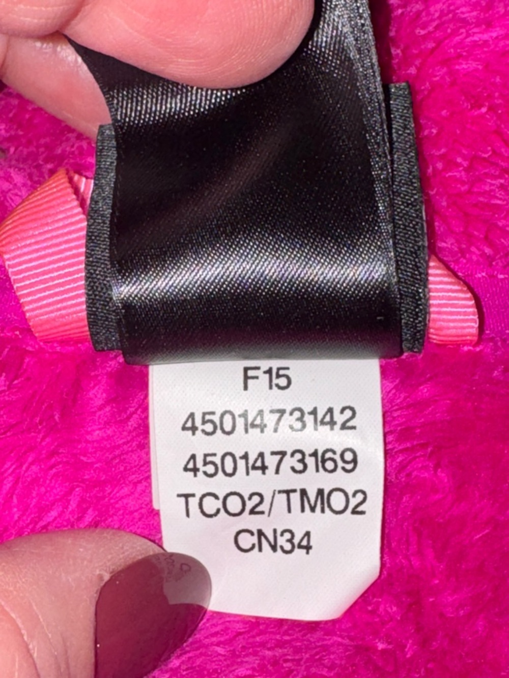 The North Face Kids'  Osito Fuzzy Full‑Zip Jacket - Magenta Pink Barbie - Picture 11 of 11